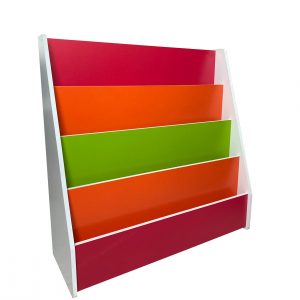 DORINO - ชั้นวางหนังสือเอนกประสงค์ สีแฟนซี/ขาว