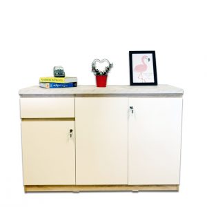 CARINA-121 - ตู้เอนกประสงค์ 120 ซม. สีโซลิด/ขาว/ลายหินอ่อน