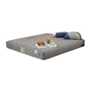 POCKET BEST - ที่นอน POCKET SPRING 6 ฟุต หุ้มผ้าขนมิ้งค์สีเทา (DARLING MATTRESS)
