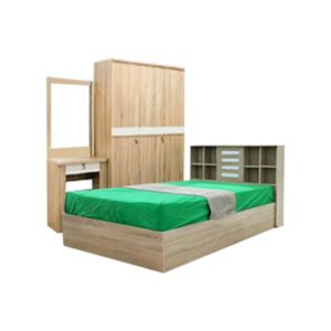 [HOT] BOX - ชุดห้องนอน 3.5 ฟุต สีโซลิด/ขาว